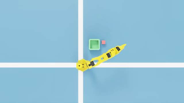 SO-101 pick-and-place, top-down camera